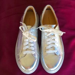 Banana Republic silver tennis shoes